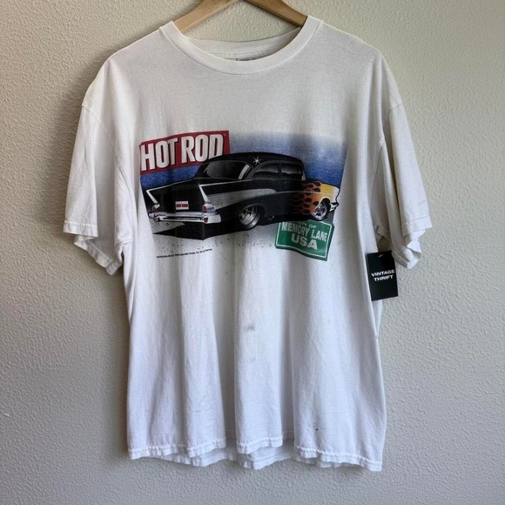 Vintage‎ Y2K Hot Rod Car T-Shirt • Size Large – Made in USA